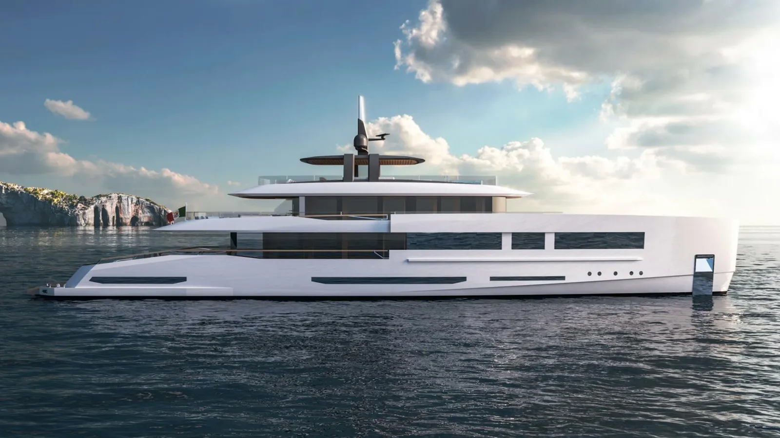3-Studio and Tureddi Yachts Reveal Sleek 52 Interior Renderings for 52m Superyacht